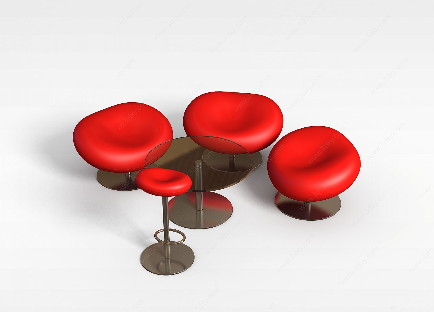 娱乐休闲桌椅3D模型