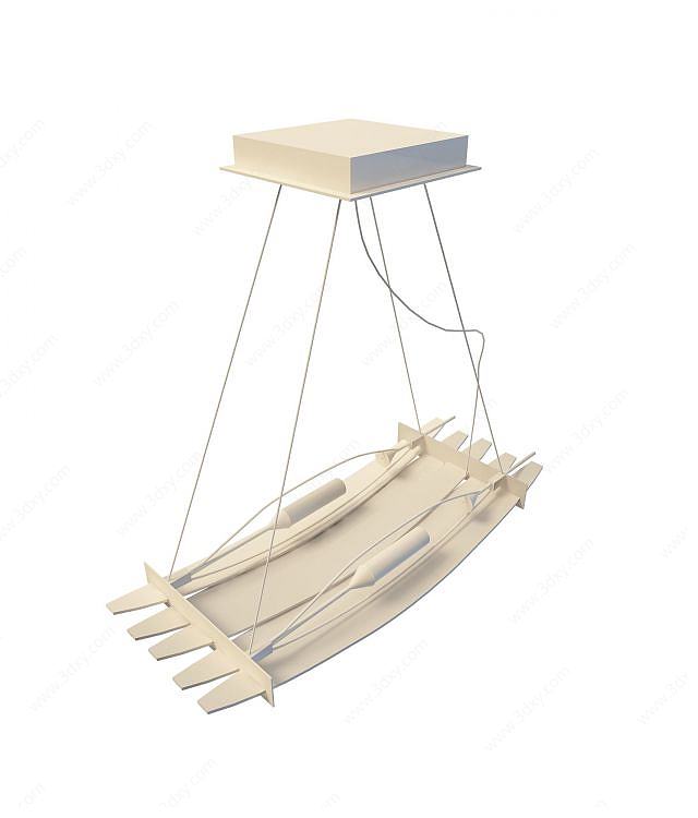 船式吊灯3D模型