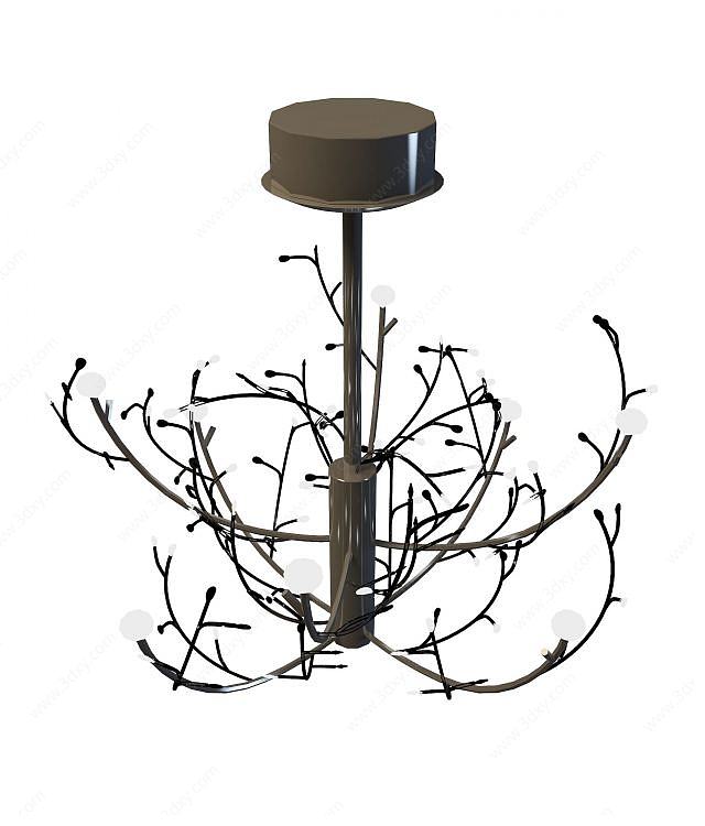 树枝形吊灯3D模型