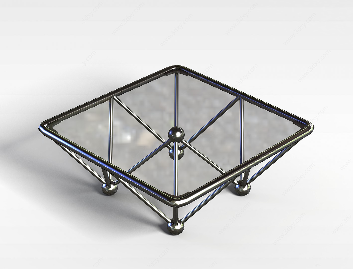 玻璃台面桌3D模型