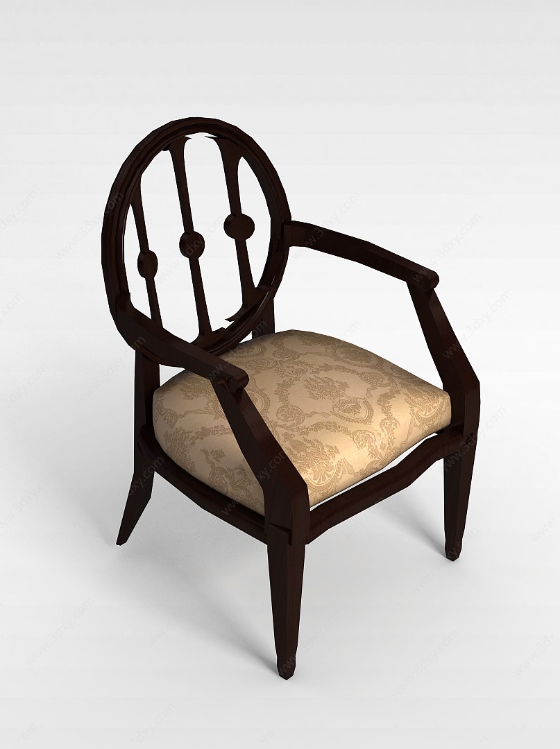 中式古典椅3D模型
