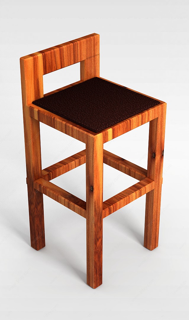 高脚吧椅3D模型