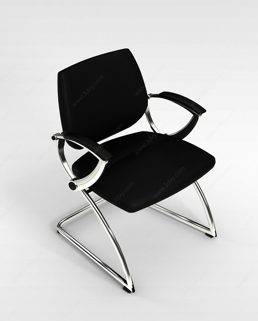 钢制弓形椅子3D模型