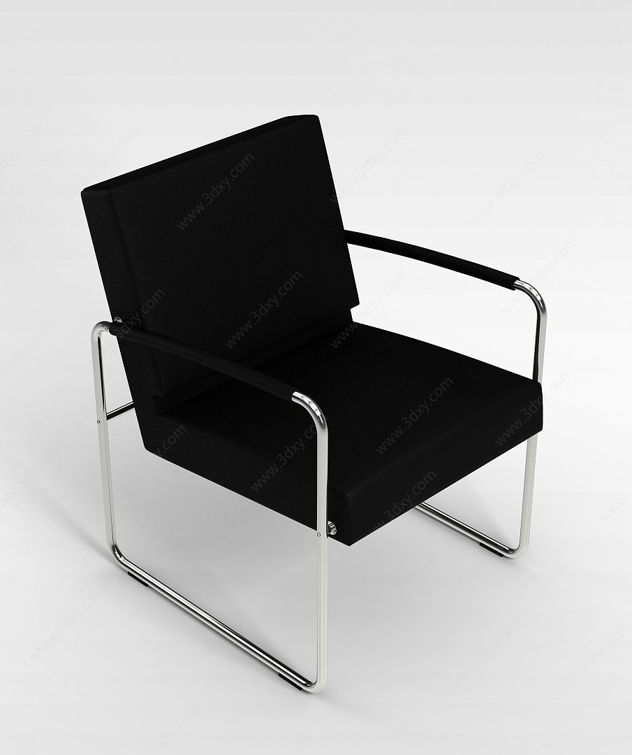 简易办公椅3D模型