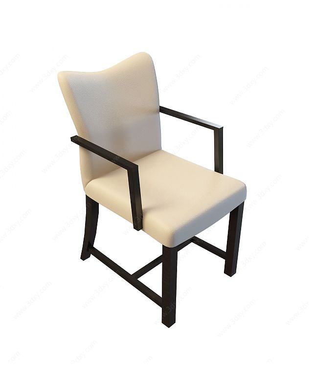 简约客厅沙发椅3D模型