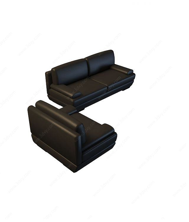 办公室沙发3D模型