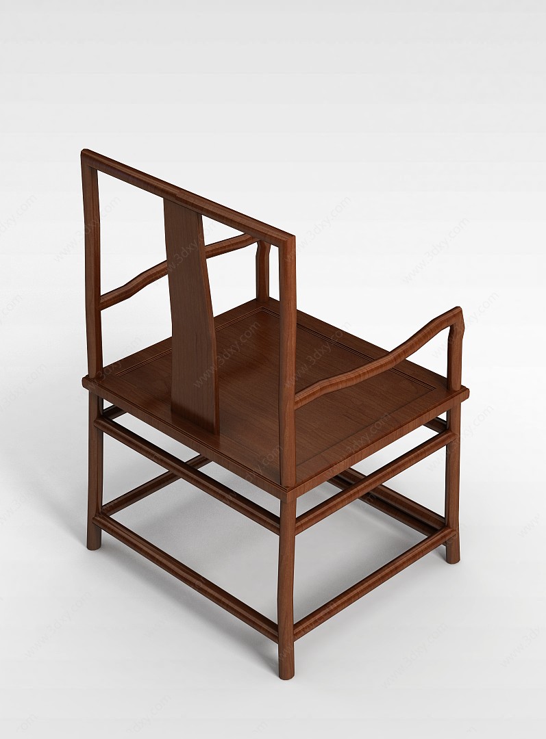 中式太师椅3D模型