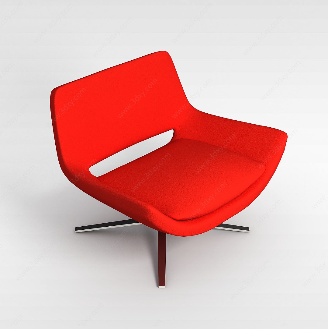 休闲布艺椅子3D模型
