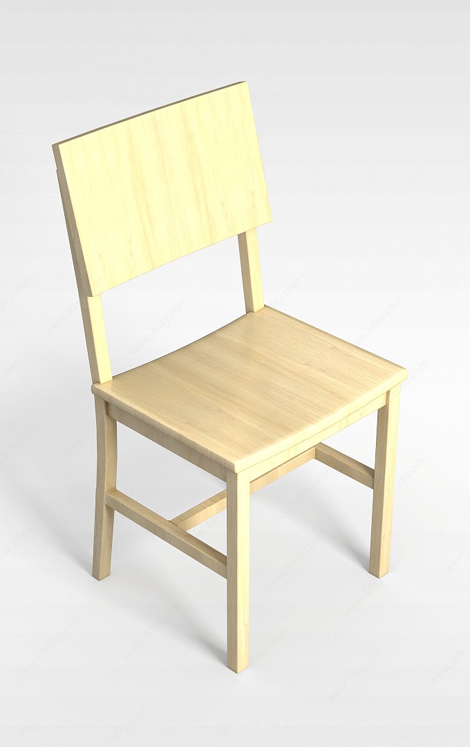 中式时尚餐椅3D模型