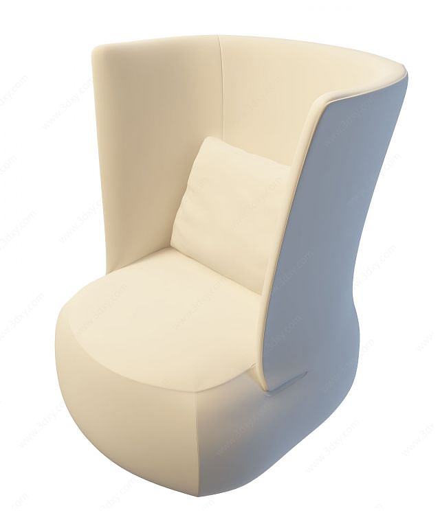 卧室休闲椅3D模型