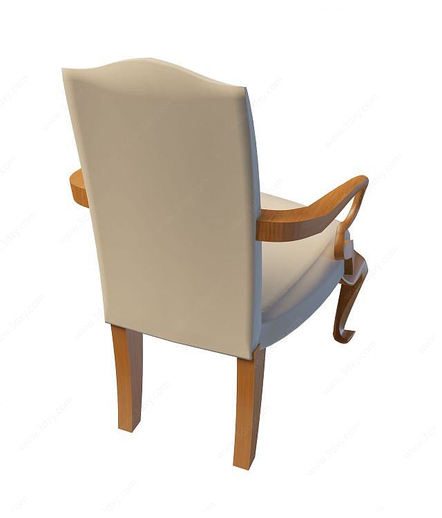 简约中式客厅椅3D模型