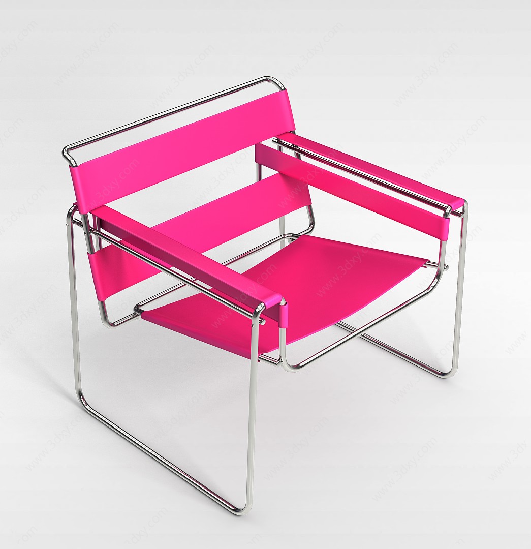 简易布条座椅3D模型