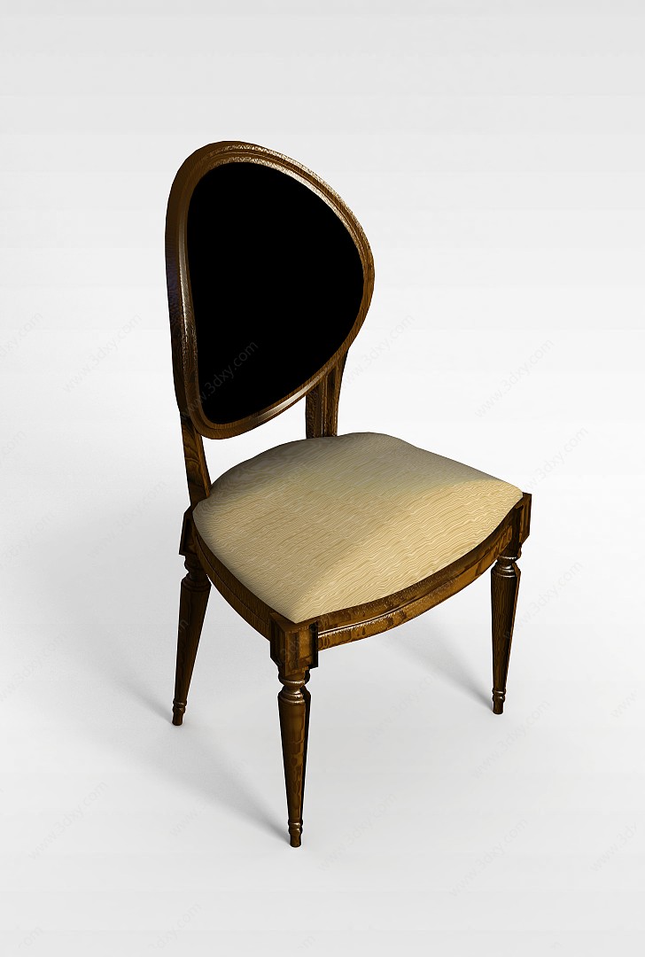 欧式休闲椅3D模型