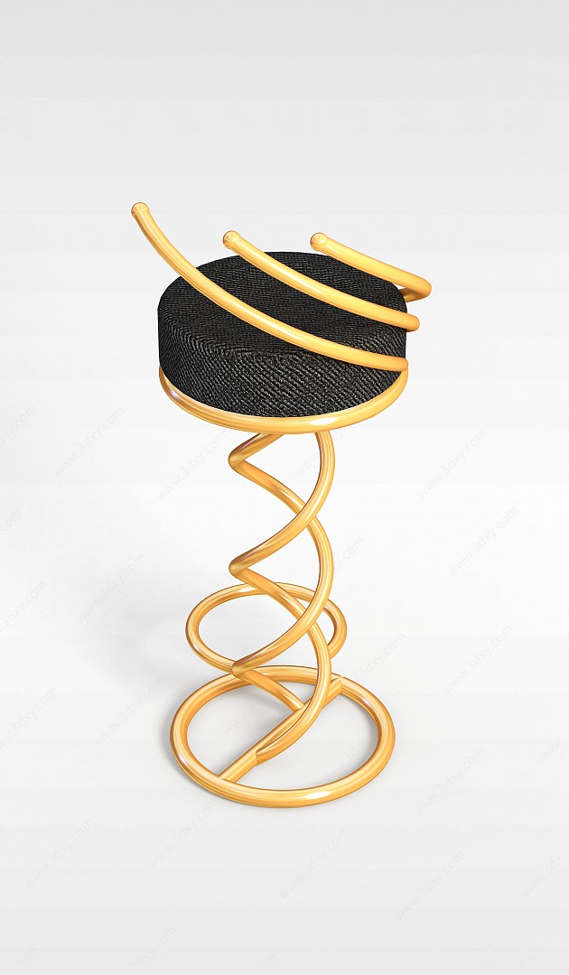 螺旋吧椅3D模型