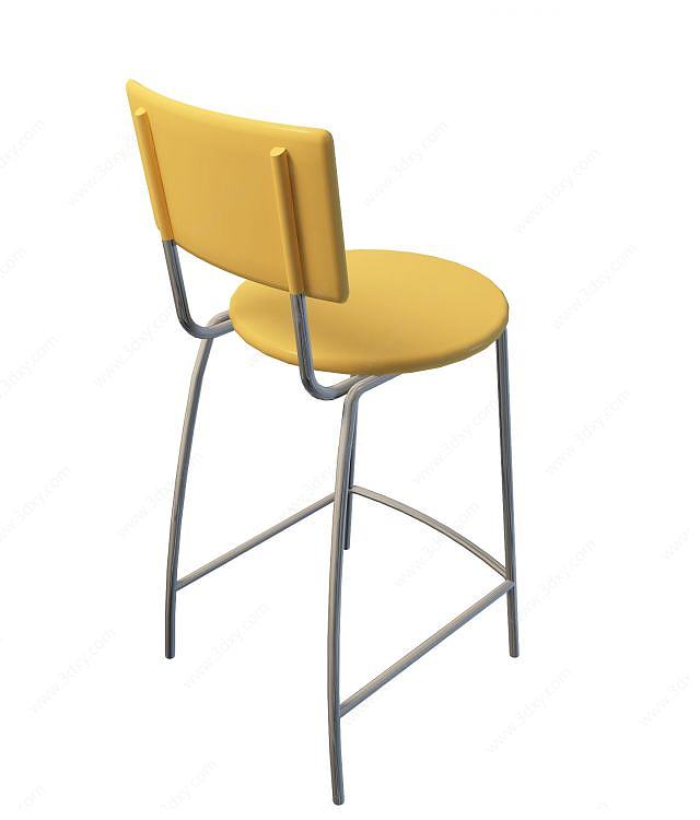 简约吧椅3D模型