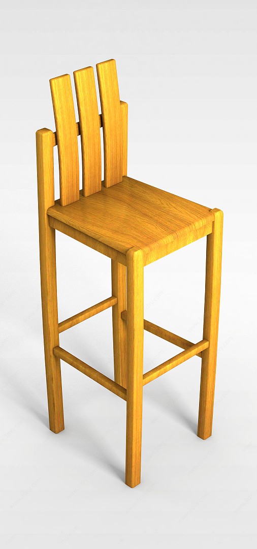 田园风椅子3D模型