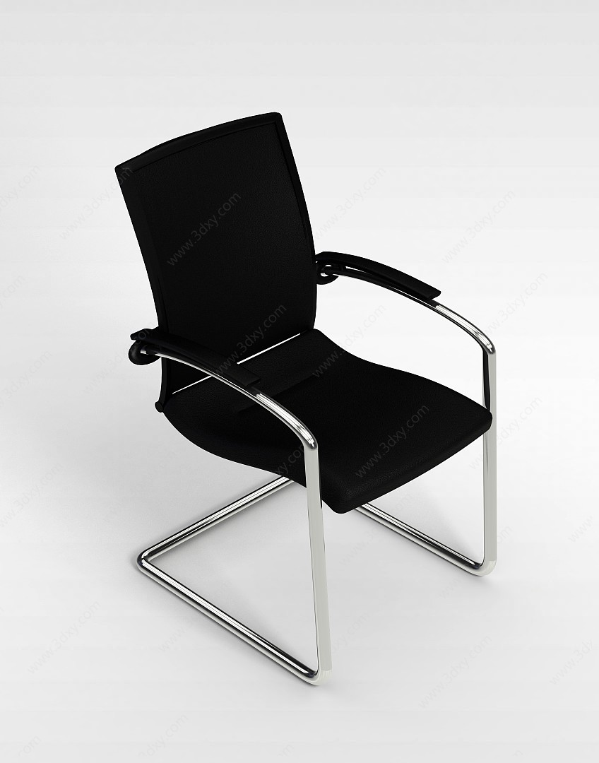 钢制弓形椅子3D模型