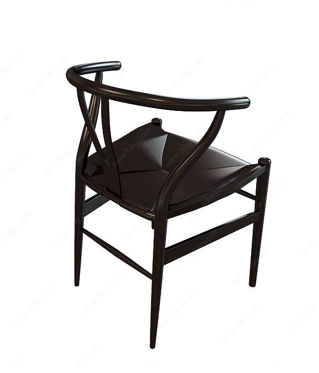中式围椅3D模型