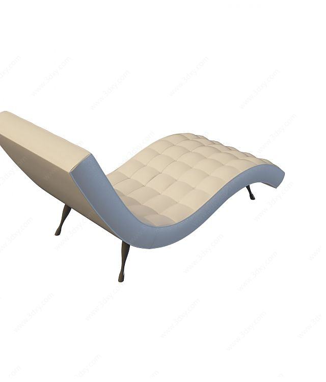 客厅沙发躺椅3D模型