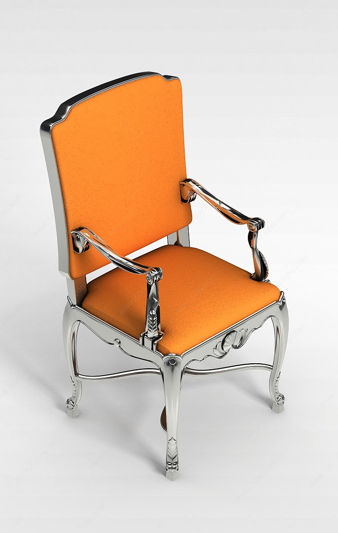 欧式豪华餐桌椅3D模型