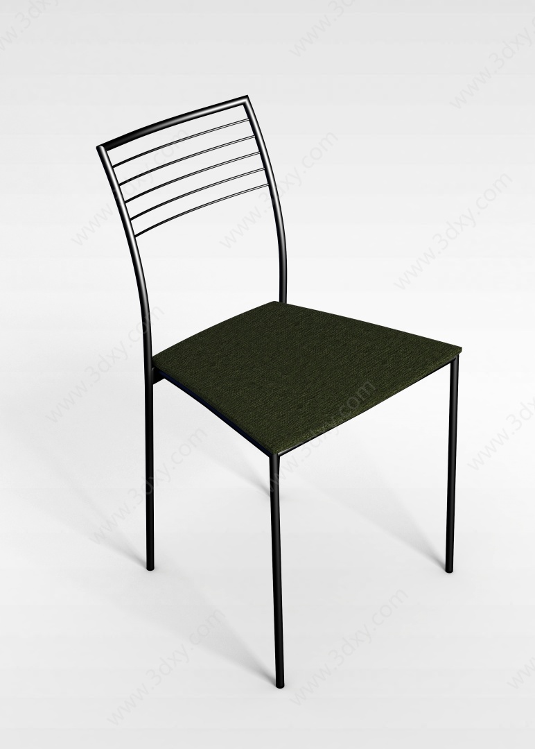 简约铁艺椅3D模型