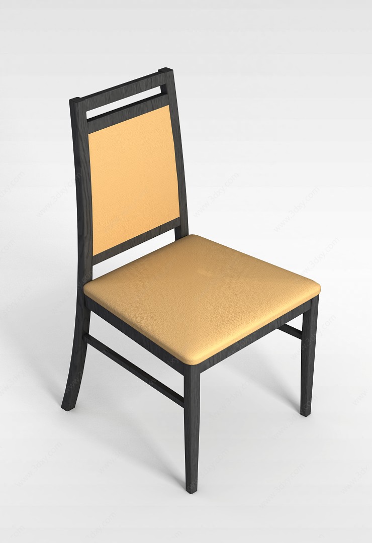 中式客厅餐椅3D模型