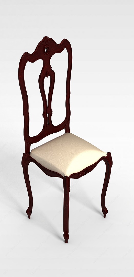 客厅欧式餐桌椅3D模型