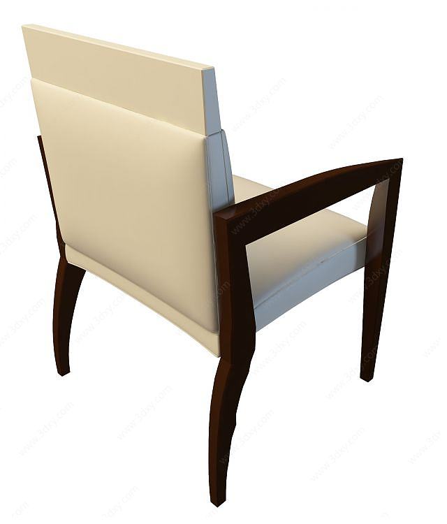 皮艺商务椅3D模型