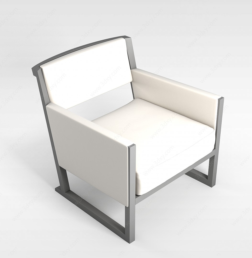 单人沙发3D模型