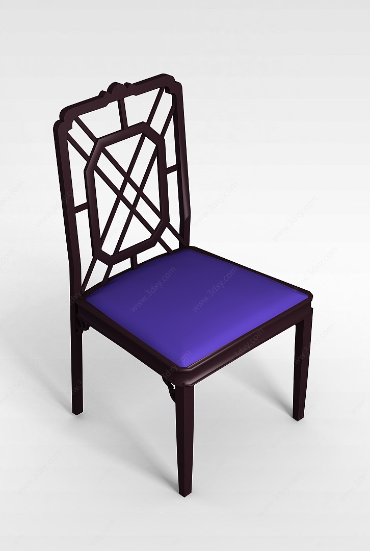 复古餐椅3D模型