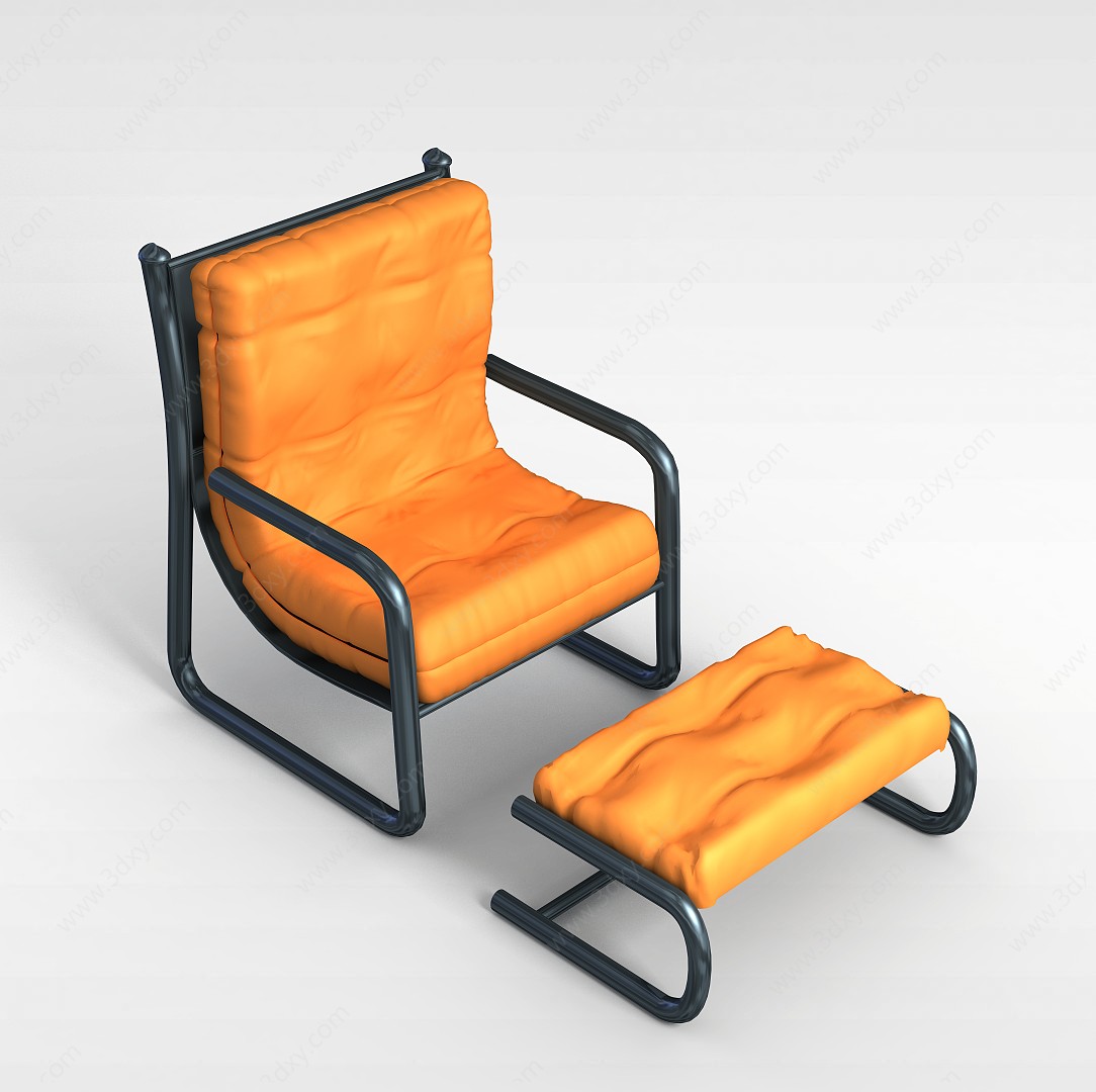 休闲沙发躺椅3D模型