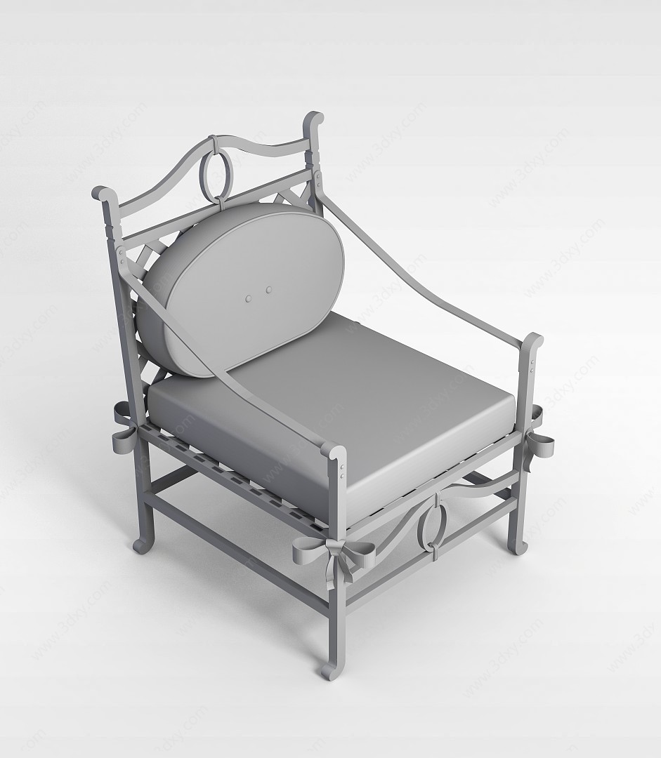 欧式精美沙发椅3D模型