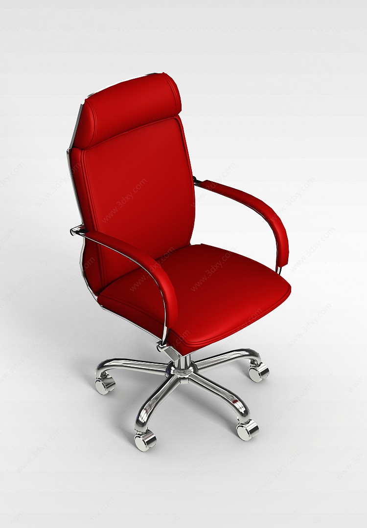 舒适靠背办公椅3D模型