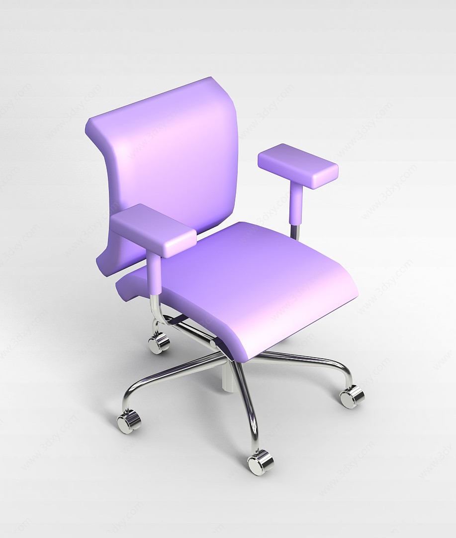 创意扶手办公椅3D模型