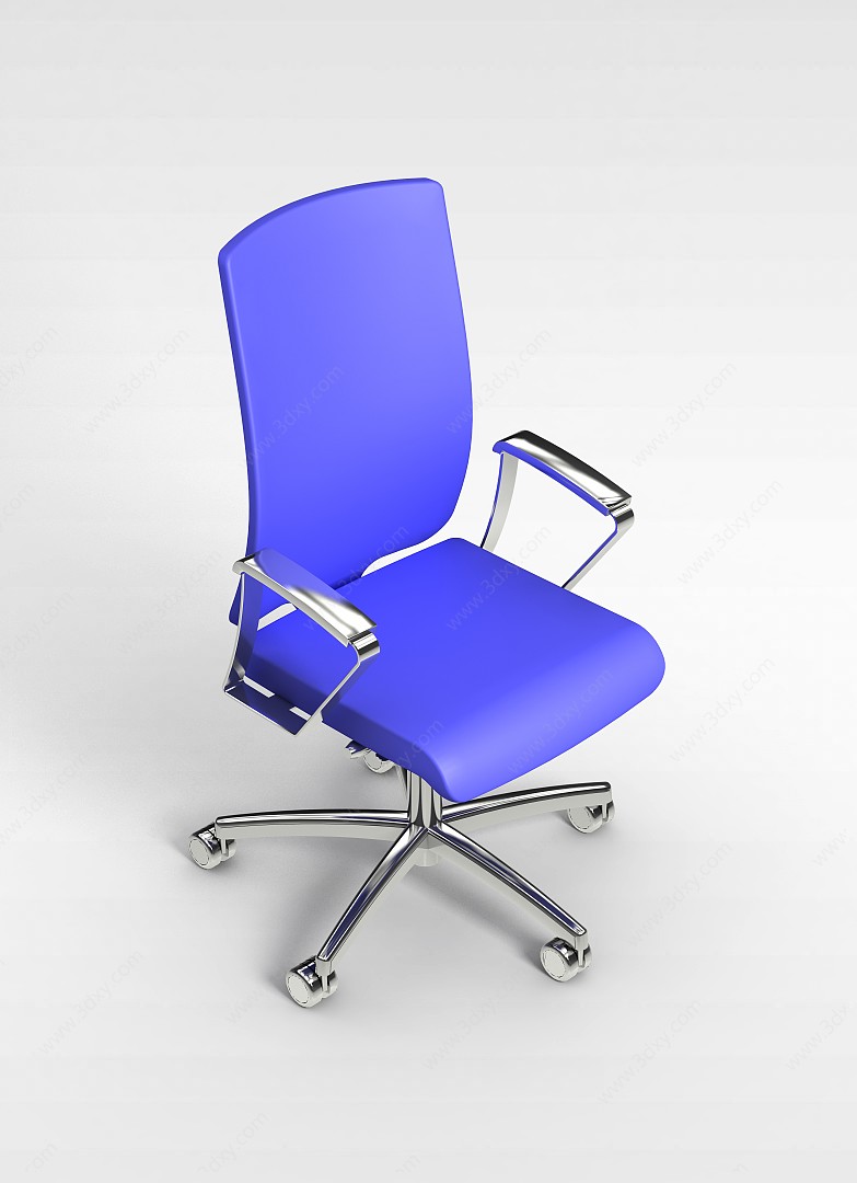 紫色办公椅3D模型
