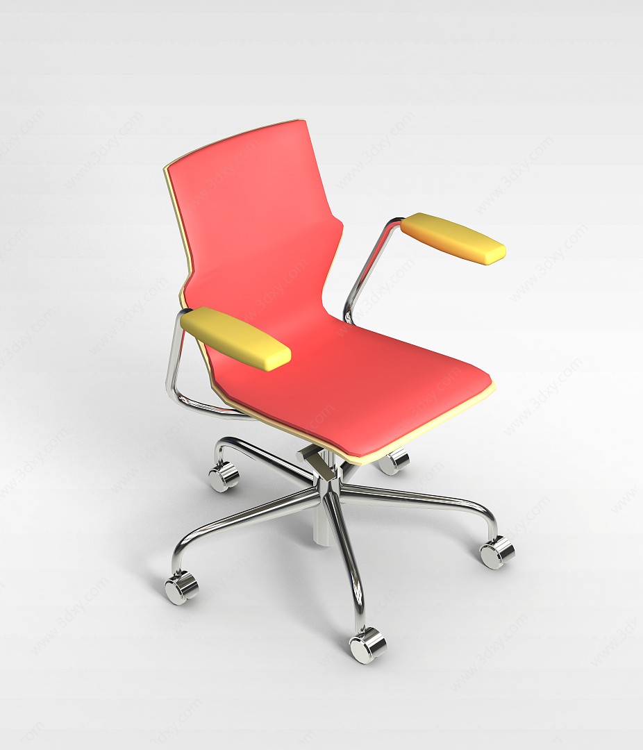 创意升降办公椅3D模型