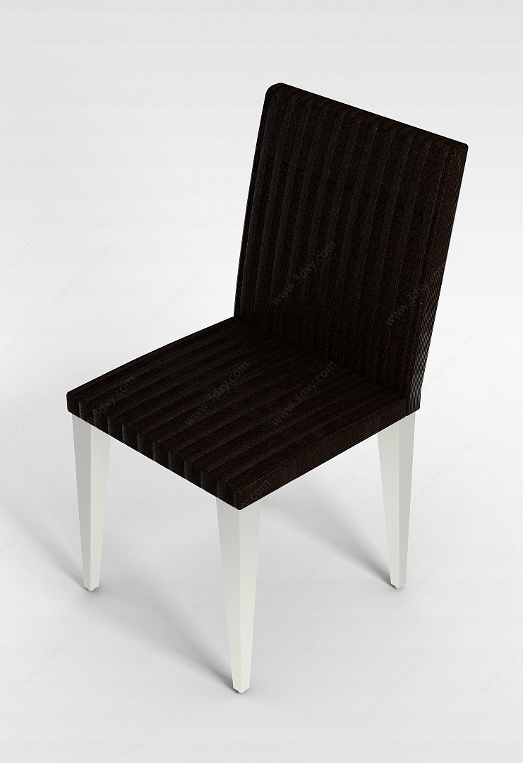 藤编餐椅3D模型