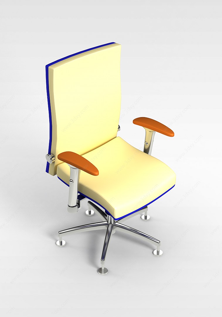 移动办公椅3D模型