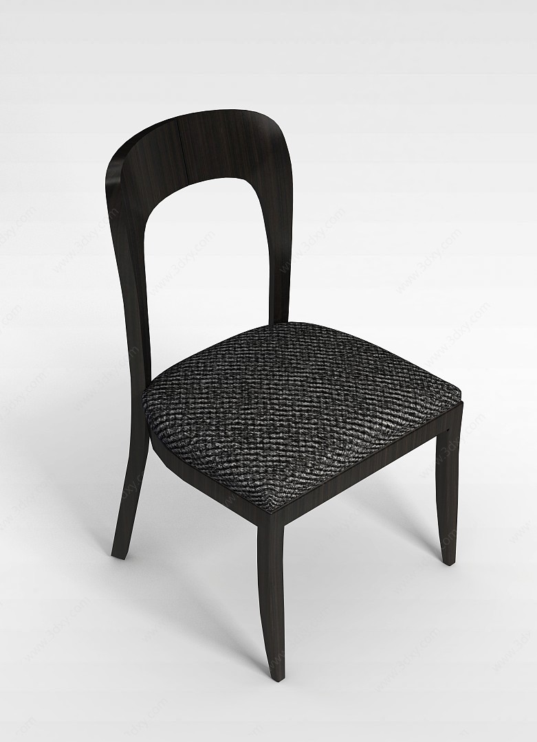 中式餐厅椅3D模型