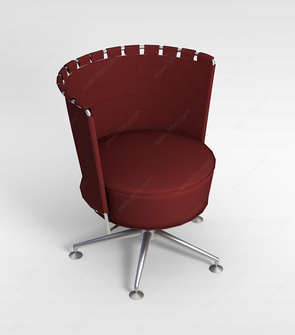 圆形沙发转椅3D模型