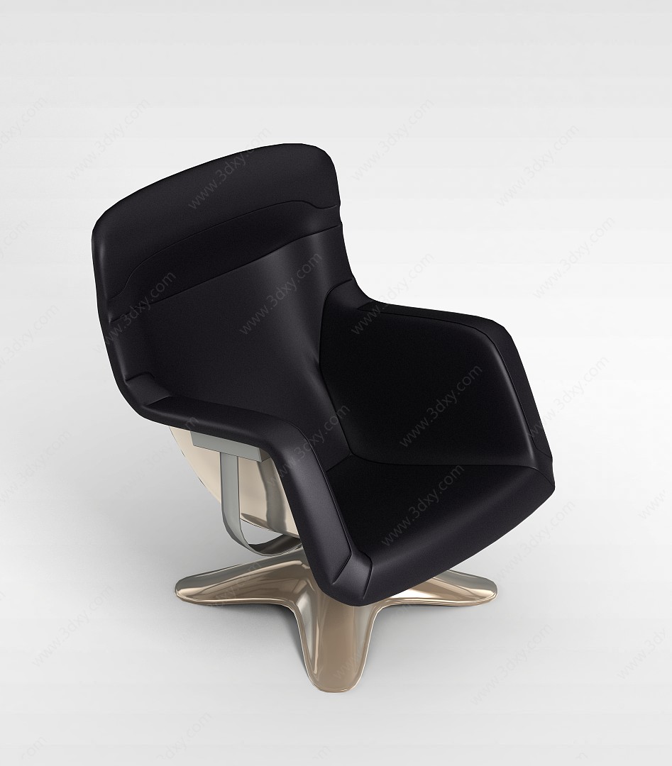 现代时尚办公椅3D模型