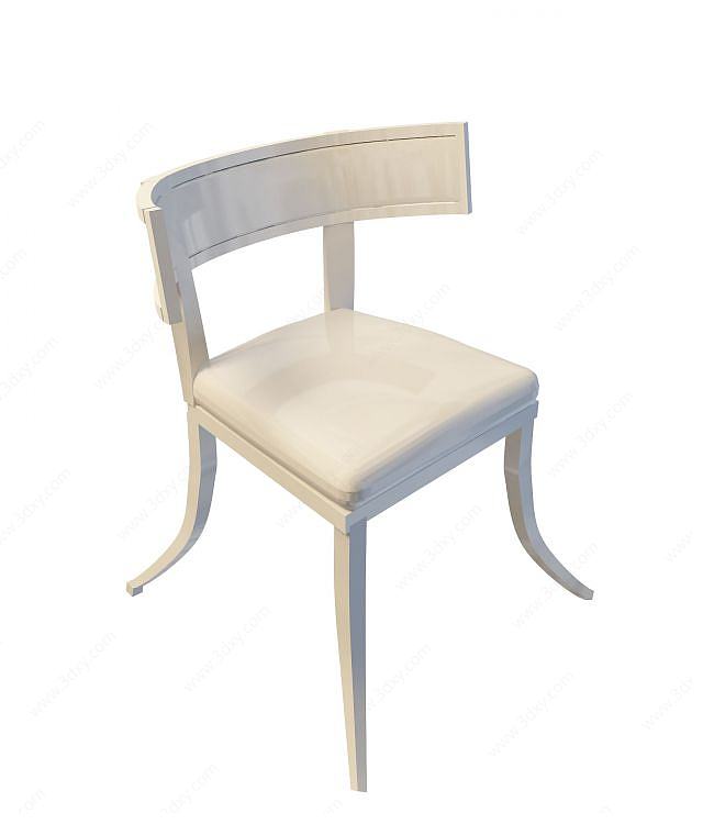 弧形靠背椅3D模型