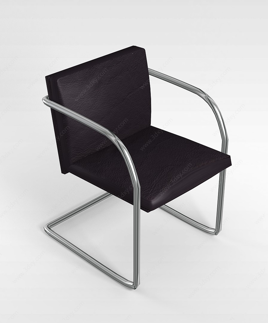 办公软包椅3D模型