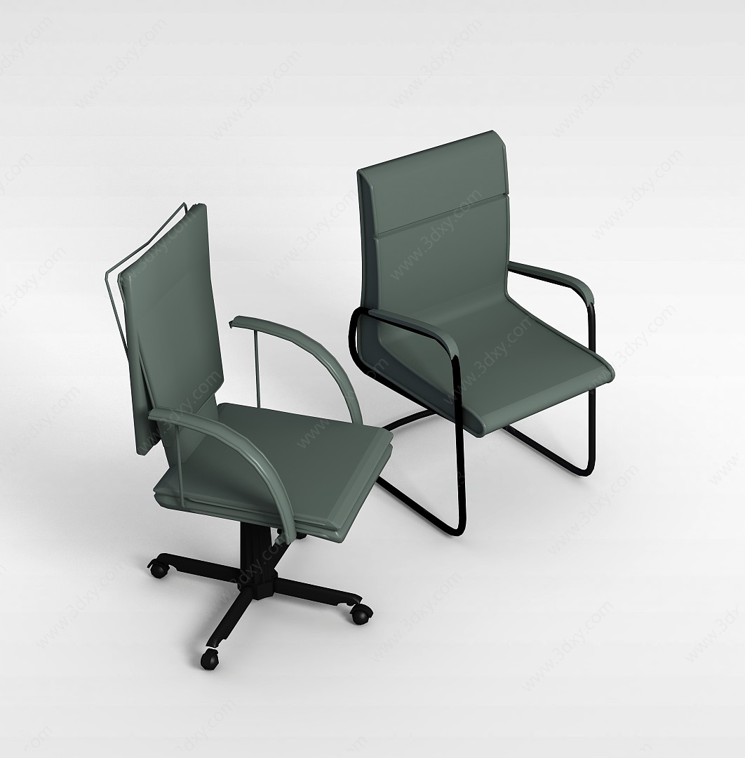 办公会议椅3D模型