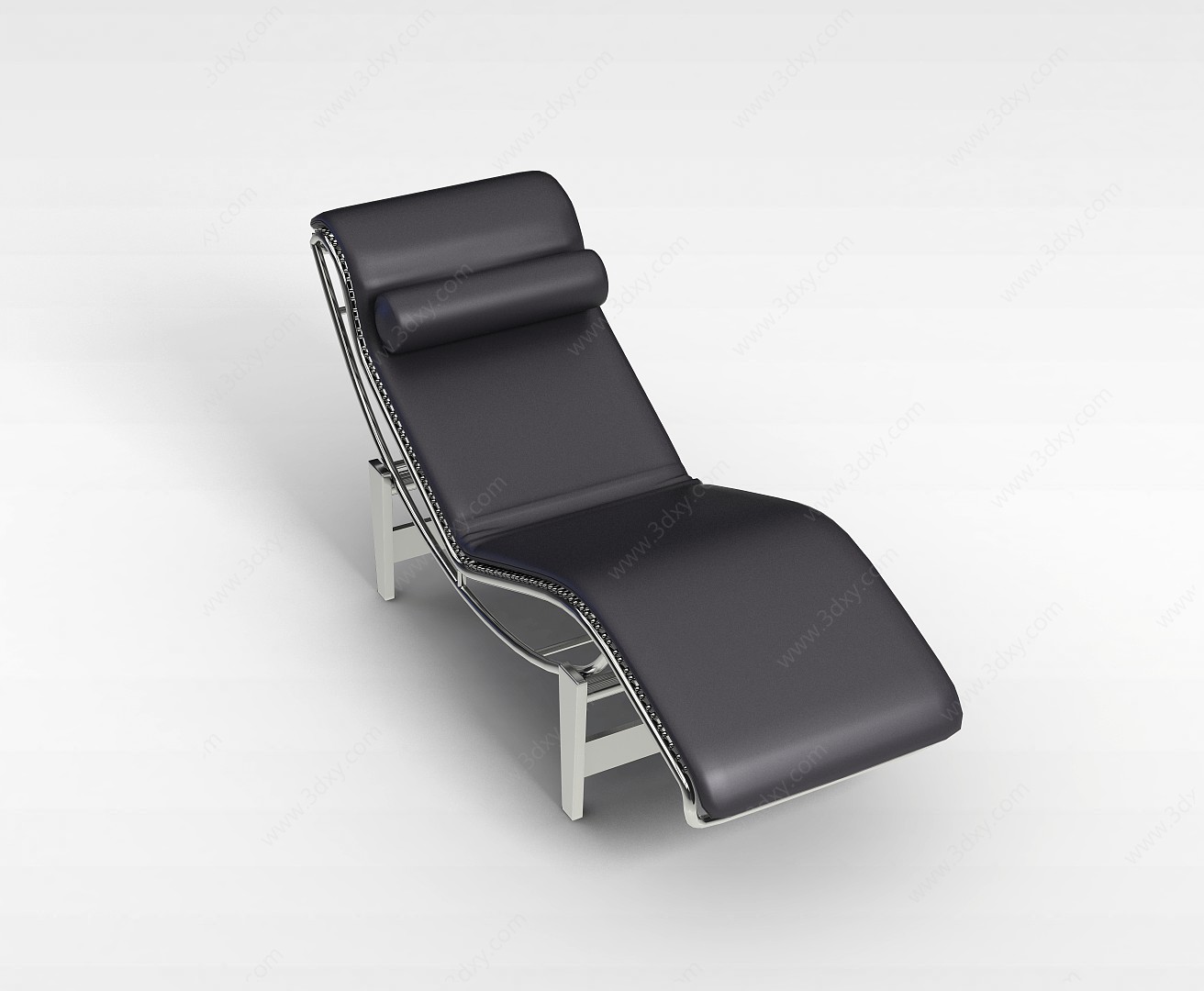 皮质躺椅3D模型