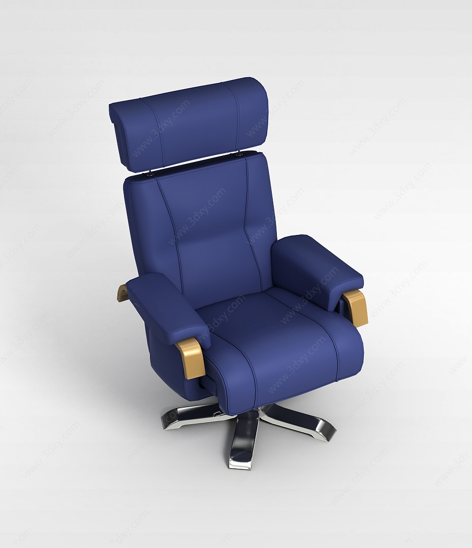 真皮老板椅3D模型