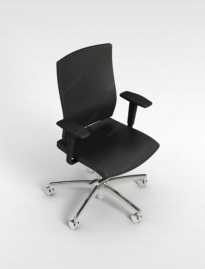 职员办公转椅3D模型