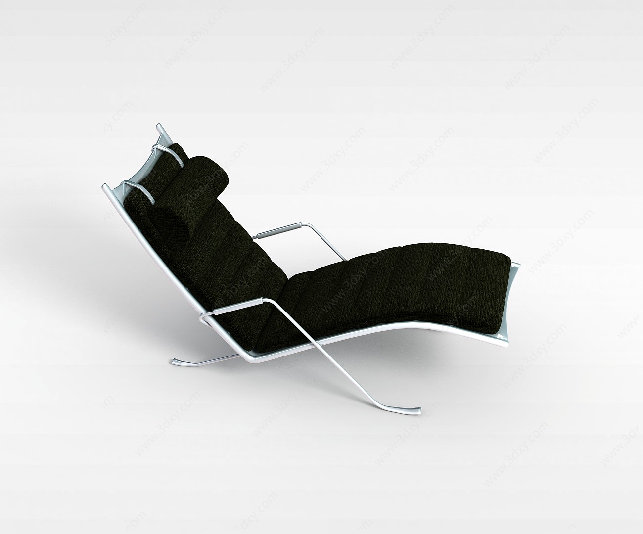 时尚布艺躺椅3D模型