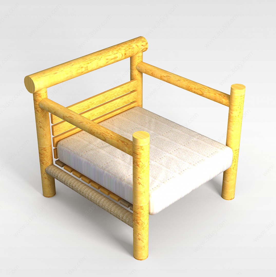 布艺休闲椅3D模型