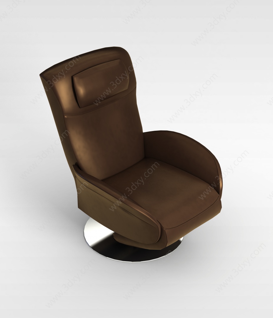 豪华真皮办公椅3D模型